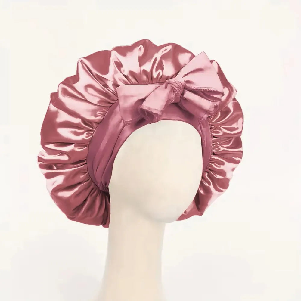 Bonnet en Satin Ajustable – Protection Nuit pour Braids