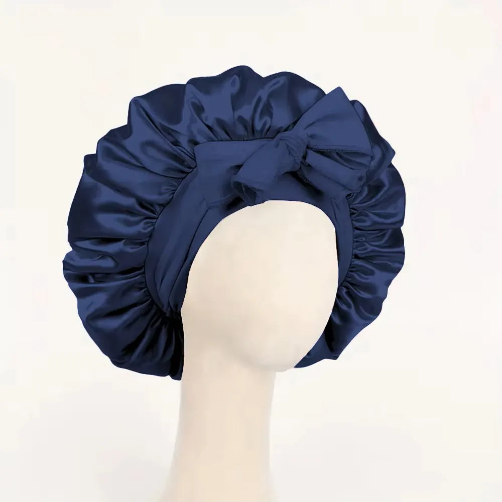 Bonnet en Satin Ajustable – Protection Nuit pour Braids