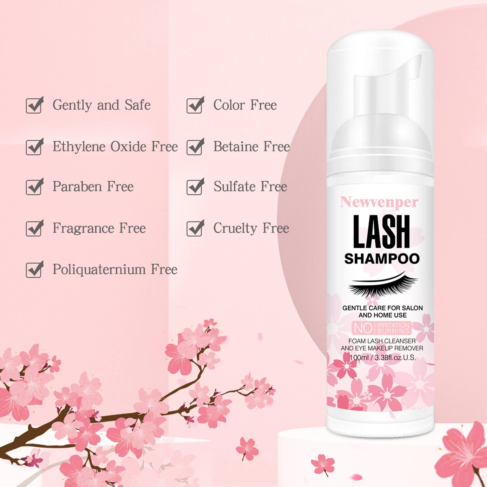 Shampooing Mousse pour Cils 100 ml