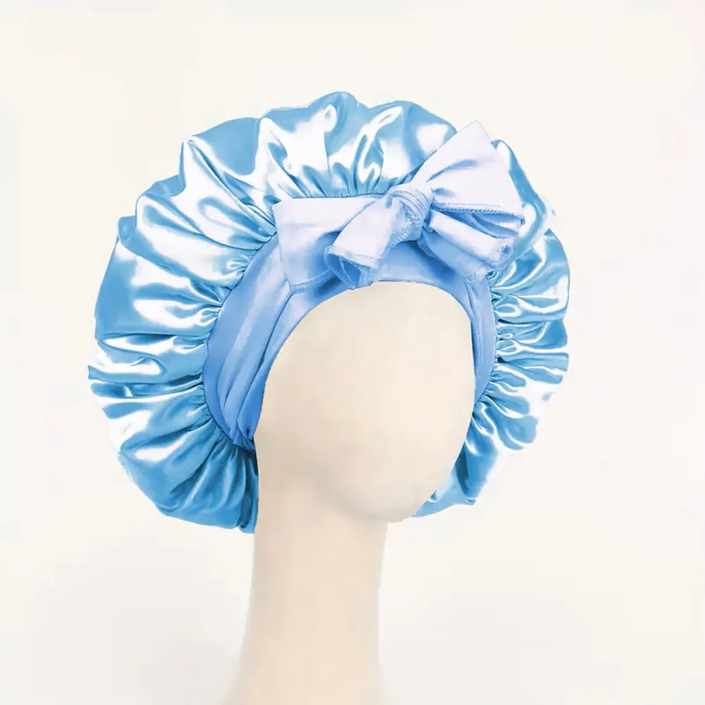 Bonnet en Satin Ajustable – Protection Nuit pour Braids